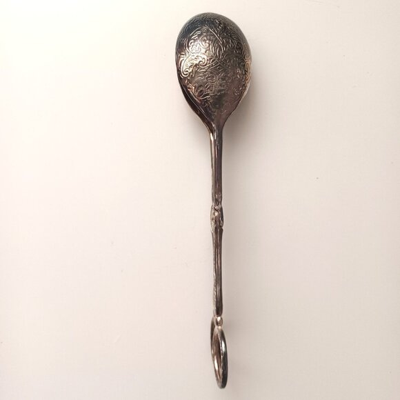 Three Vintage Silver Plated over Zinc Alloy Serving Tongs in Original Box - Picture 2 of 15